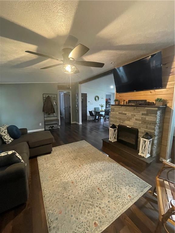 786 Deckards Run Road Utica, PA 16362 - Photo 7 of 29 a living room with furniture and a fireplace