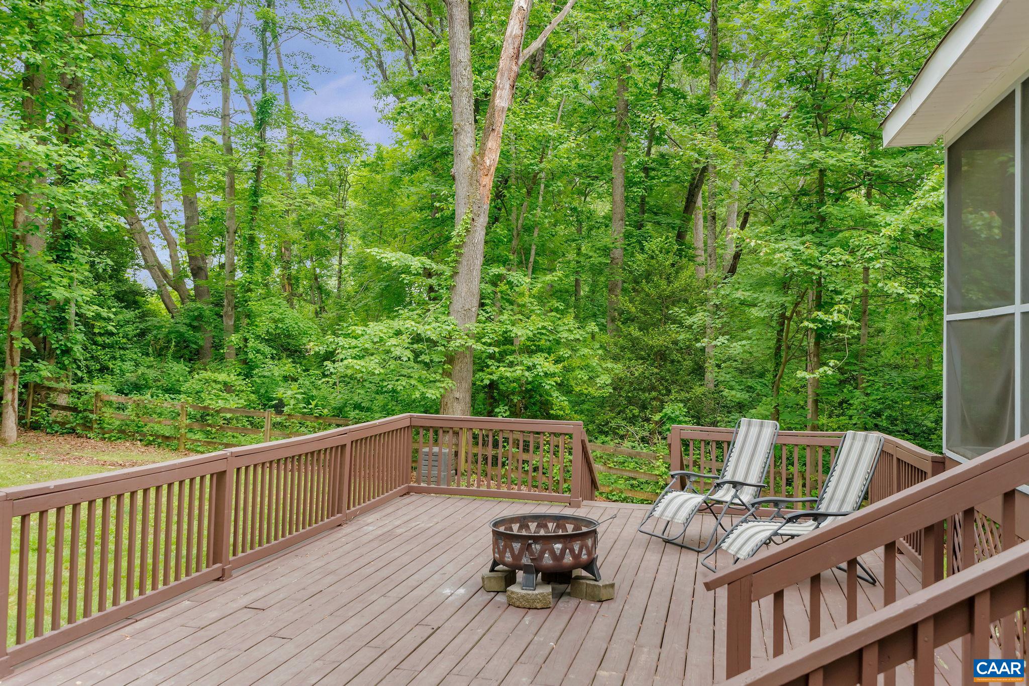 460 Northridge Road Ruckersville, VA 22968 - Photo 29 of 40 a view of deck with furniture and trees