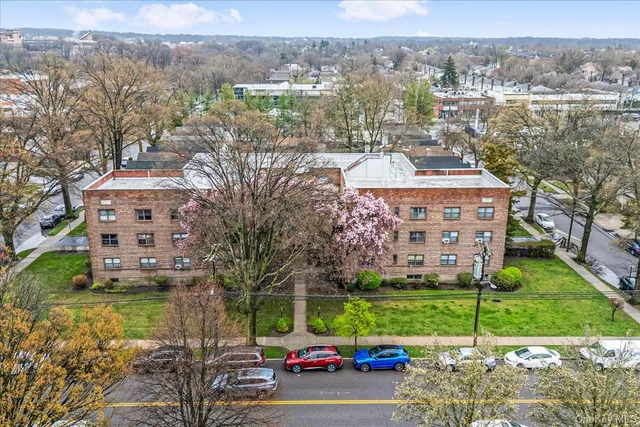 a view of a city with tall buildings