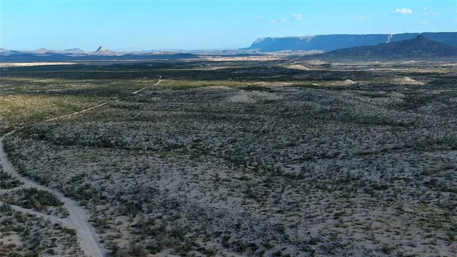 a view of an outdoor space with mountain view