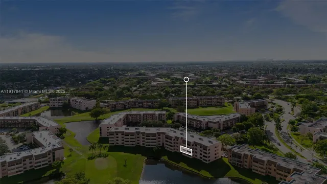 a view of a city with lawn chairs