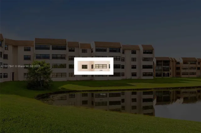 a view of building with yard