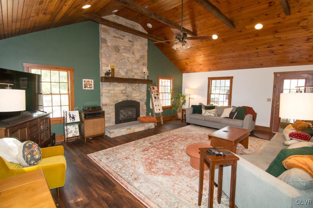 1470 Benner School Road Quakertown, PA 18951 - Photo 12 of 47 a living room with furniture and a fireplace