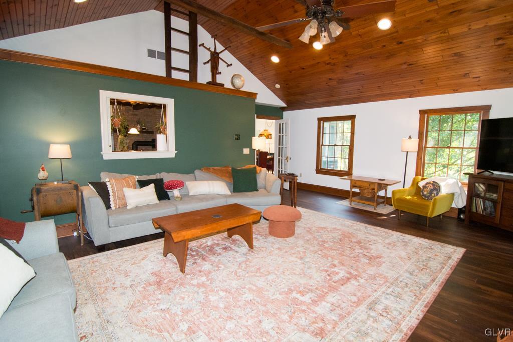 1470 Benner School Road Quakertown, PA 18951 - Photo 13 of 47 a living room with furniture and a flat screen tv