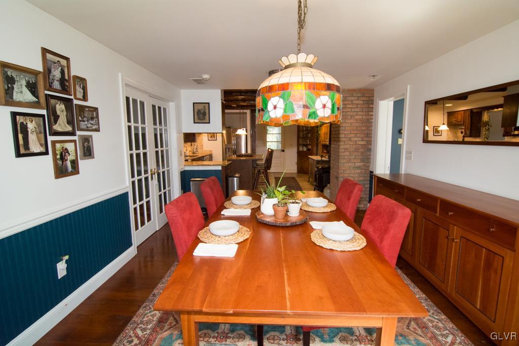 1470 Benner School Road Quakertown, PA 18951 - Photo 10 of 47 a view of a dining room with furniture and chandelier