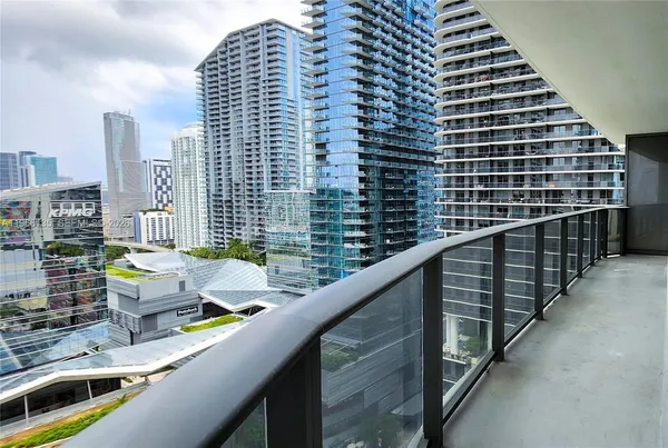 a city view from the balcony