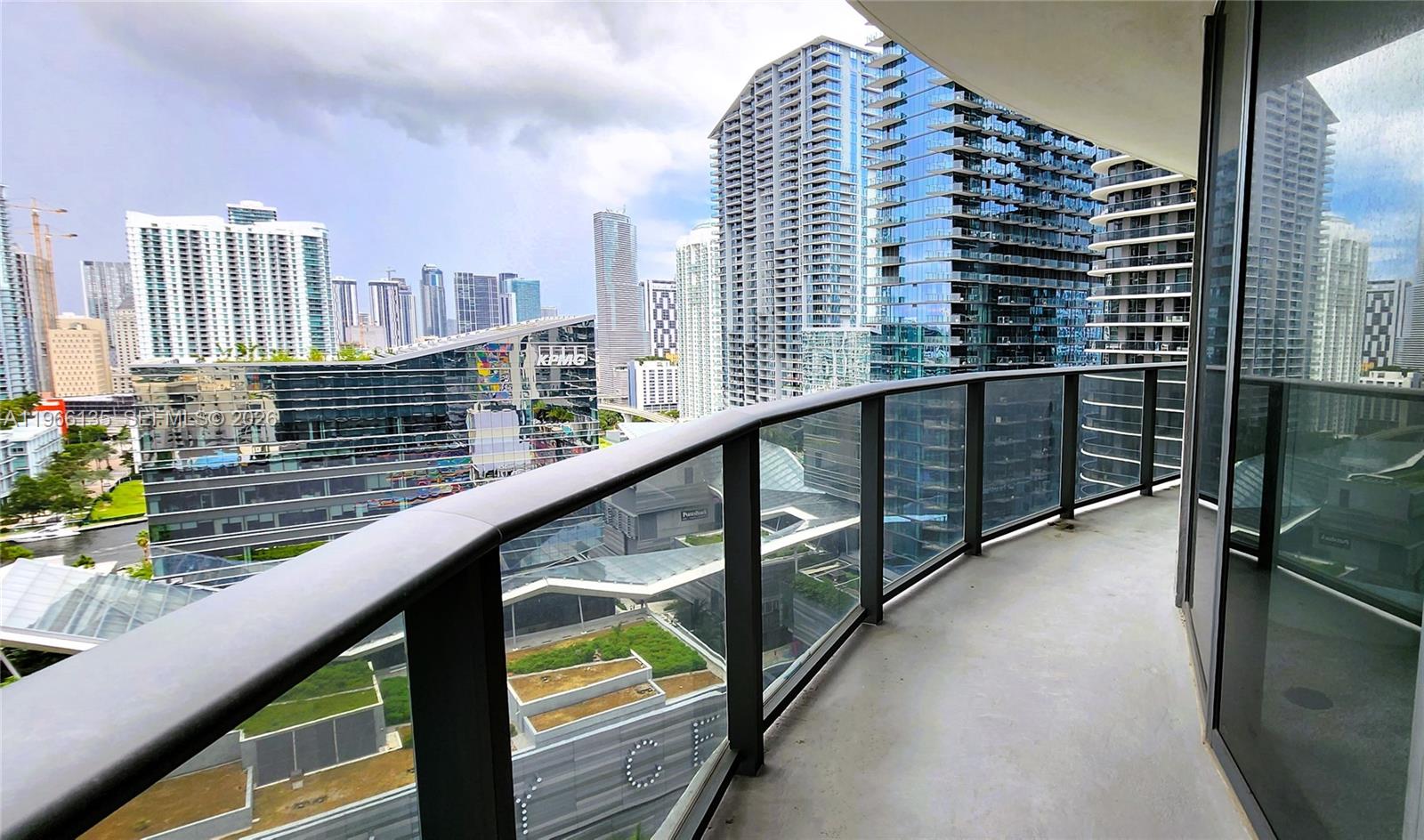 45 Southwest 9th Street, Unit 2108 Miami, FL 33130 - Photo 21 of 55 a city view from the balcony