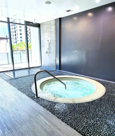 a outdoor space with furniture and garden view