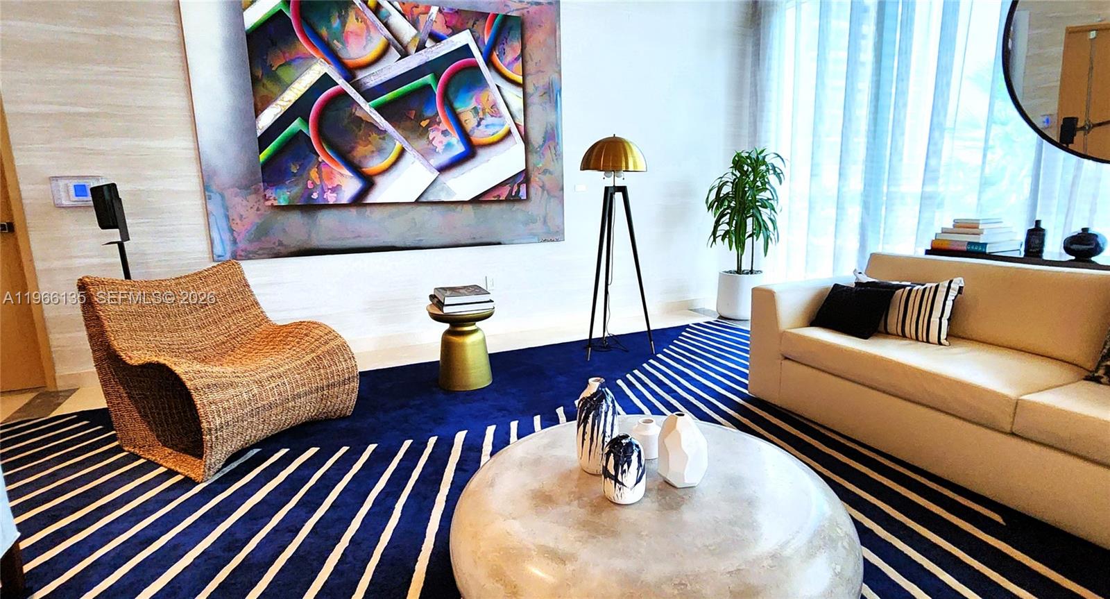 45 Southwest 9th Street, Unit 2108 Miami, FL 33130 - Photo 48 of 55 a living room with furniture and wooden floor