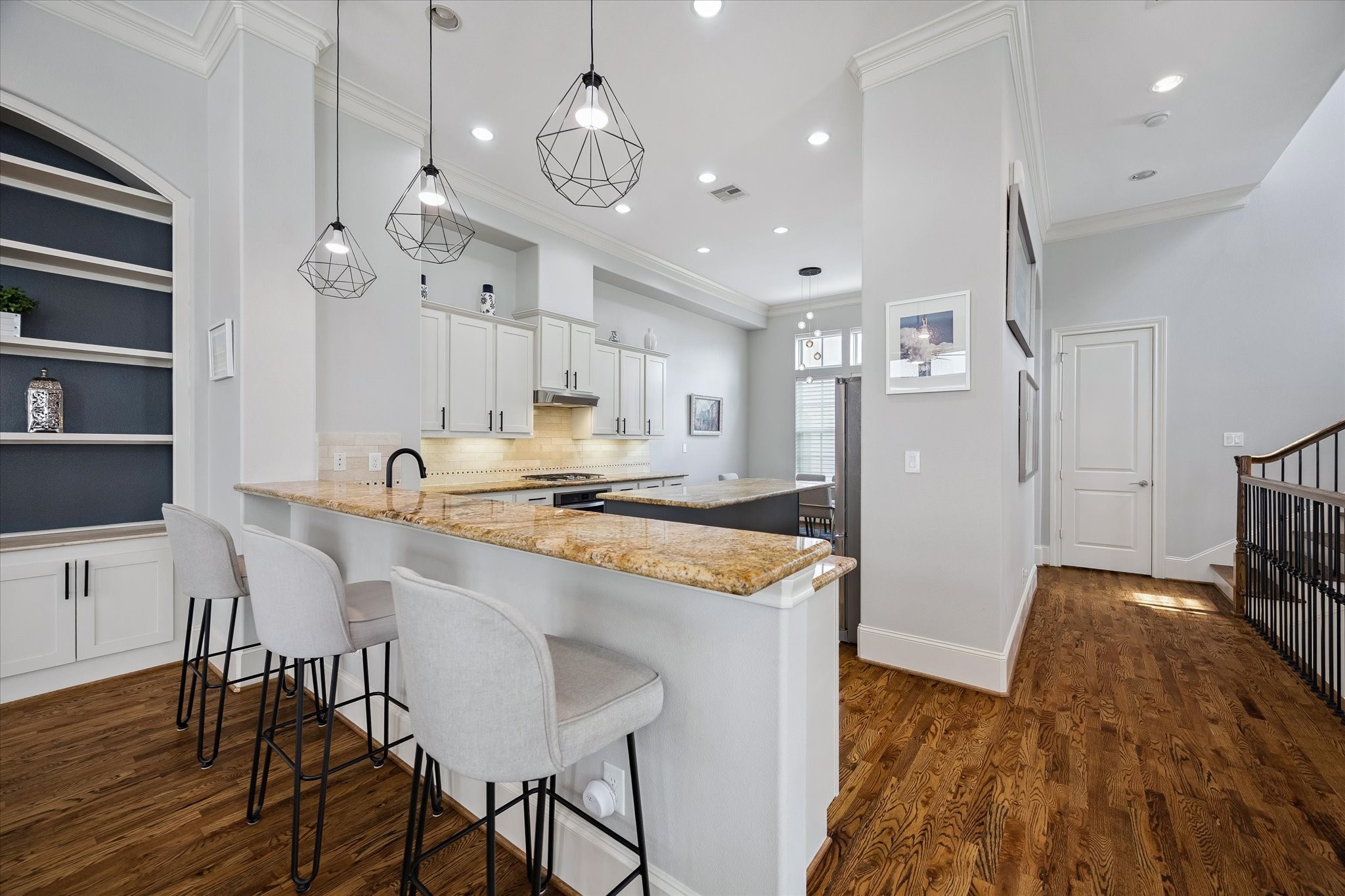 2703 Arabelle Grove Houston, TX 77007 - Photo 8 of 37 Open concept living and dining on the second level