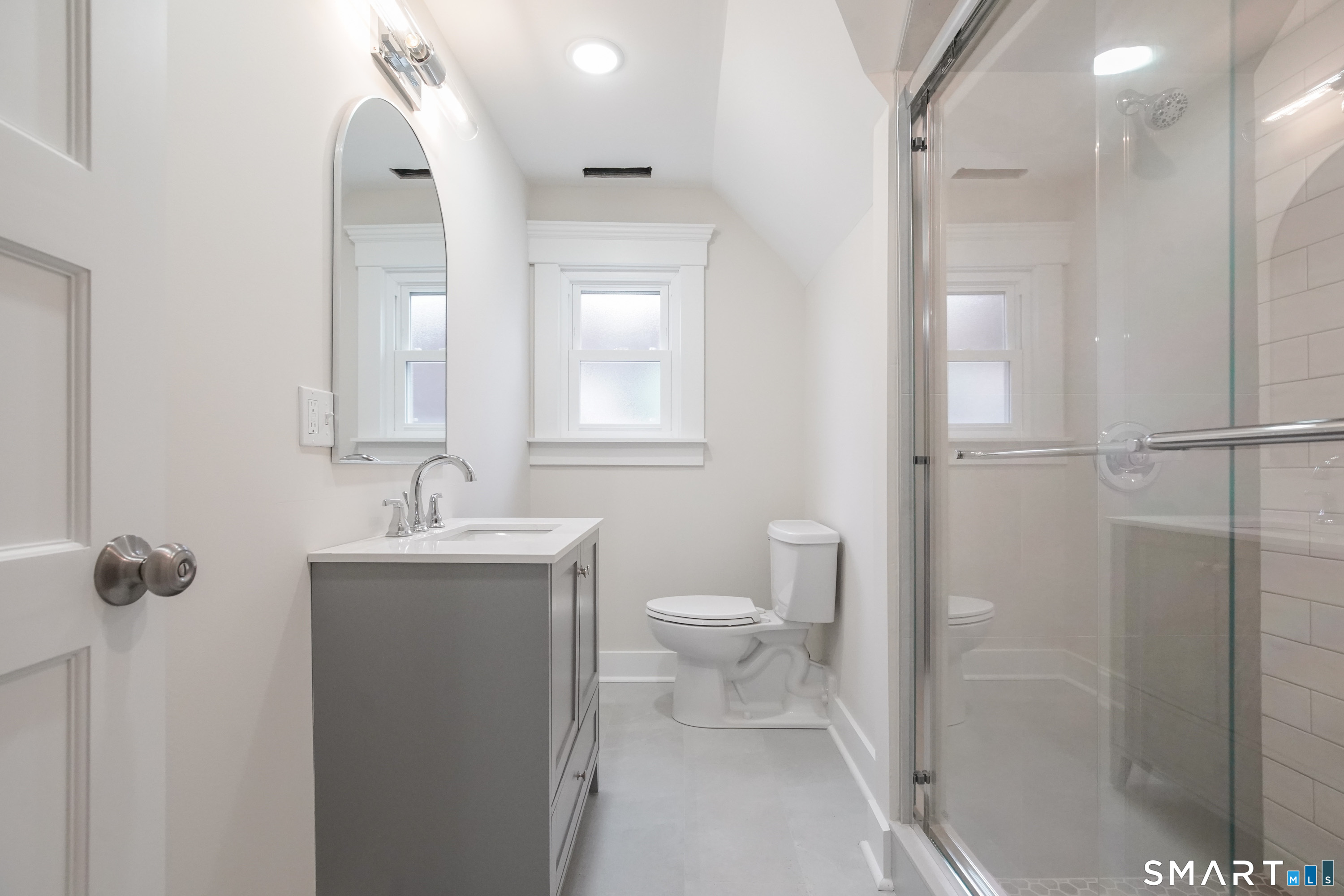 56 Pendleton Street, Unit 3 New Haven, CT 06511 - Photo 14 of 20 a bathroom with a toilet sink and shower