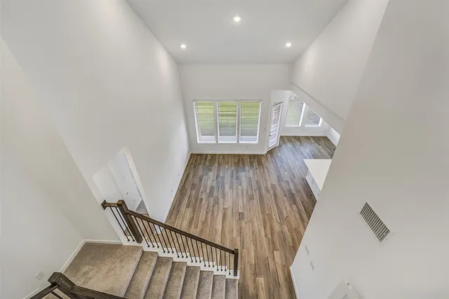 a view of wooden floor in a room