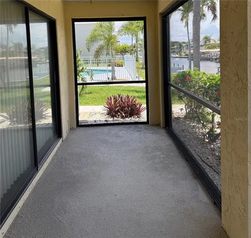 a view of a lake with houses