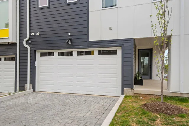 a view of a house with garage