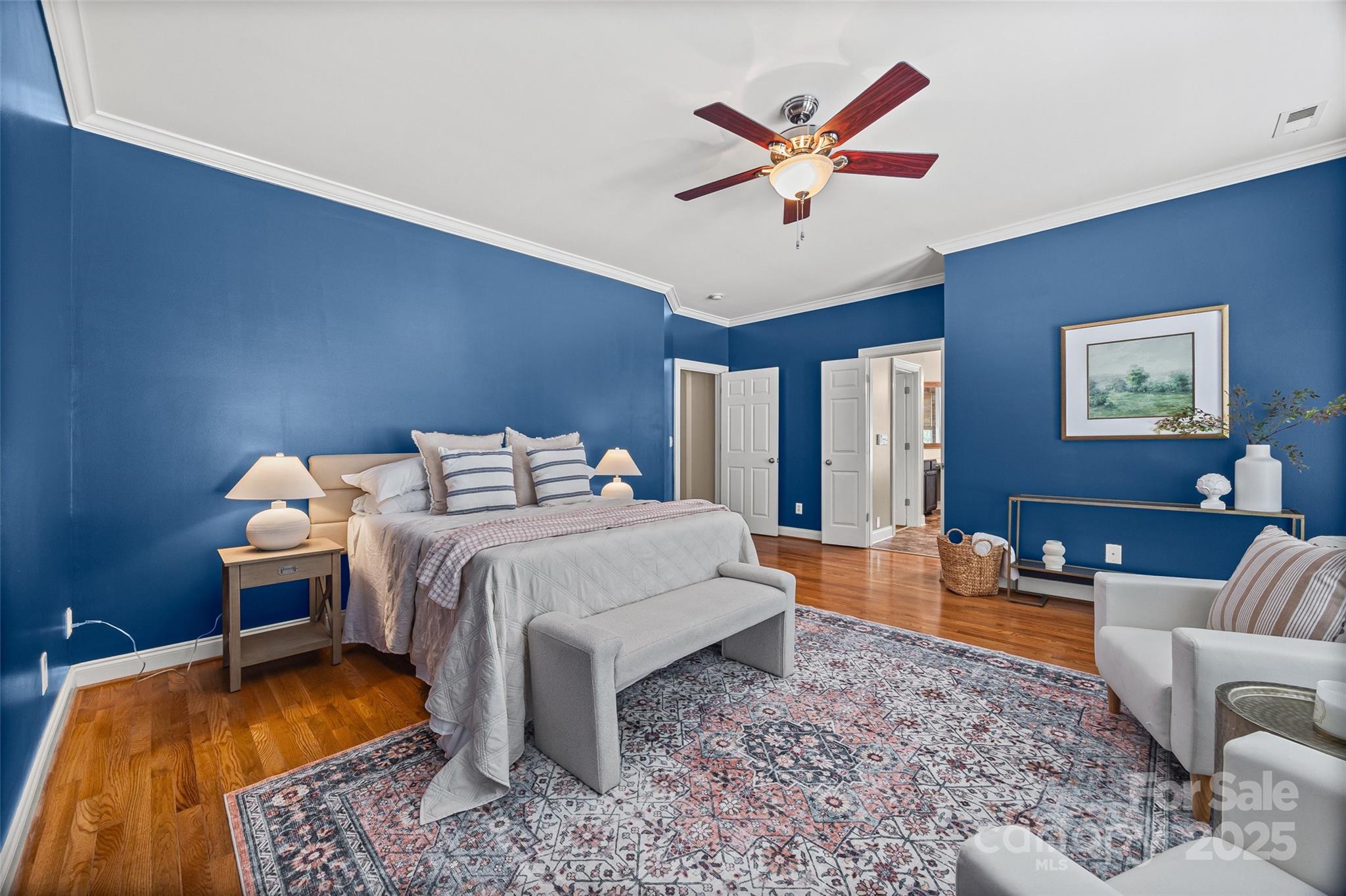 3272 Richard's Crossing Fort Mill, SC 29708 - Photo 17 of 33 a bedroom with a bed and wooden floor