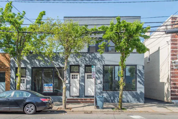 a car parked in front of a building