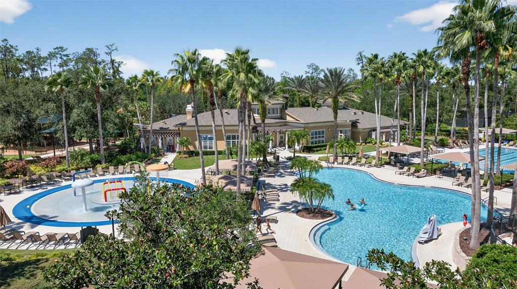 3914 Silverlake Way Wesley Chapel, FL 33544 - Photo 32 of 38 a view of a swimming pool and lounge chairs