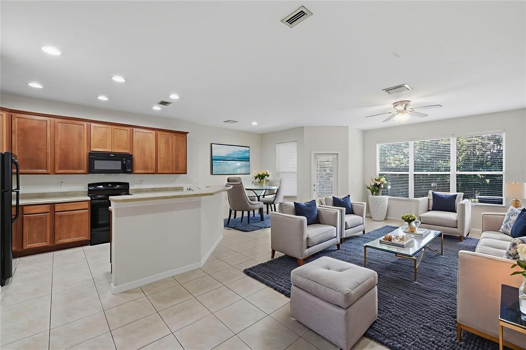 3914 Silverlake Way Wesley Chapel, FL 33544 - Photo 6 of 38 a living room with furniture and a large window