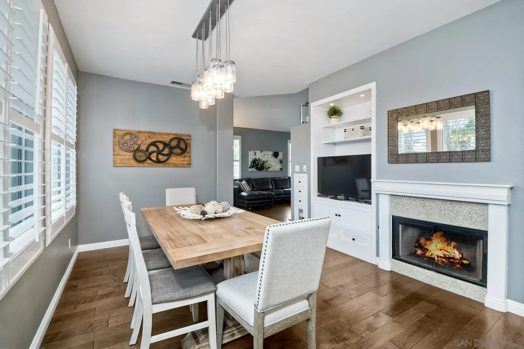 1145 Monterey Place Encinitas, CA 92024 - Photo 13 of 34 a view of a dining room with furniture window and wooden floor
