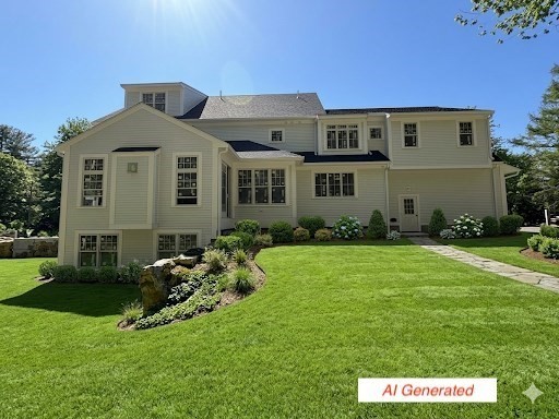 26 Valley Road Dover, MA 02030 - Photo 2 of 7 a front view of a house with a yard