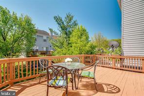 14727 McKnew Road Burtonsville, MD 20866 - Photo 20 of 20 a view of balcony with wooden floor and outdoor seating