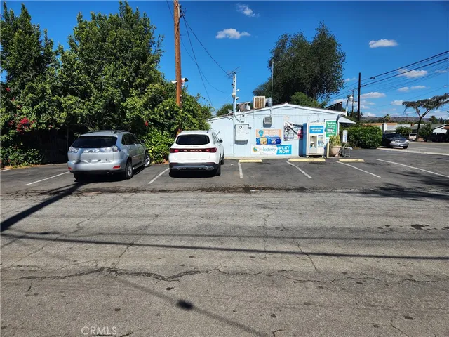a car parked on the side of the road