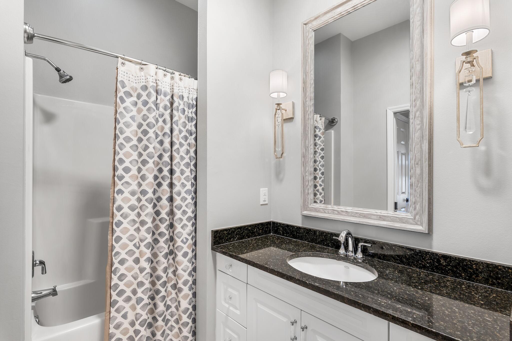 19 Diamond Cove Miramar Beach, FL 32550 - Photo 27 of 33 a bathroom with a granite countertop sink toilet and shower