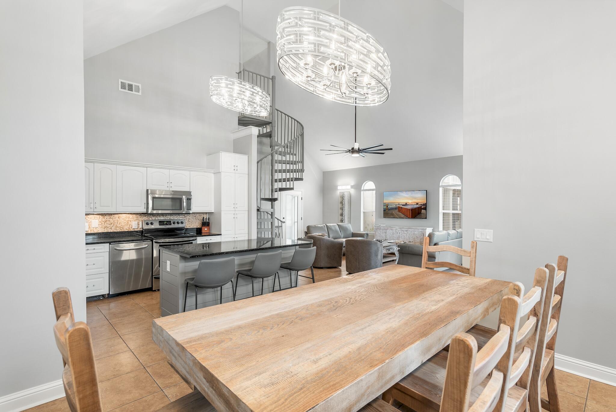 19 Diamond Cove Miramar Beach, FL 32550 - Photo 8 of 33 a large kitchen with a table and chairs