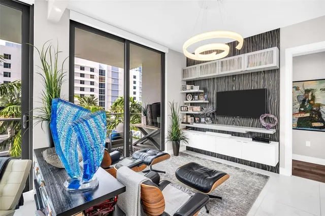 a view of balcony with furniture