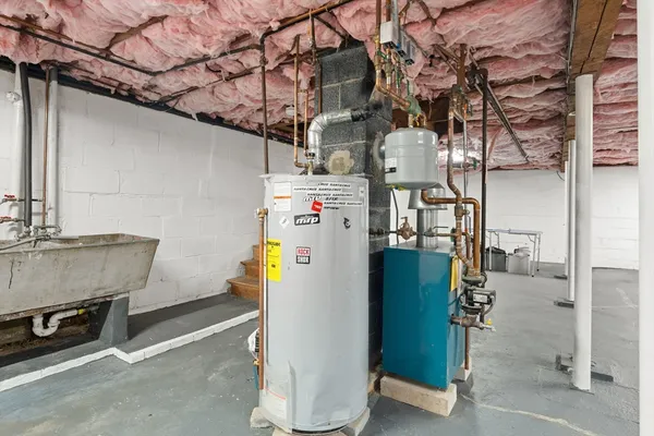 a view of storage and utility room