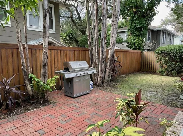 a view of a door of the house
