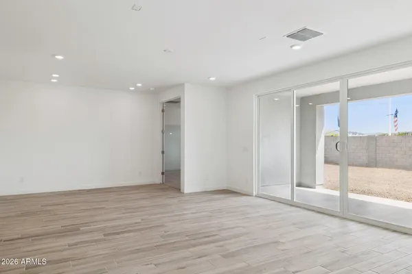 a view of an empty room