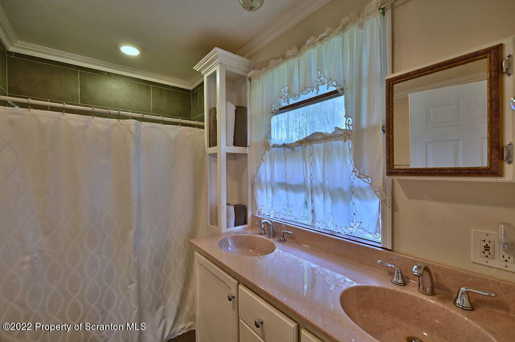 69-71 Timbertop Trail Newfoundland, PA 18445 - Photo 85 of 137 a bathroom with a sink and a mirror