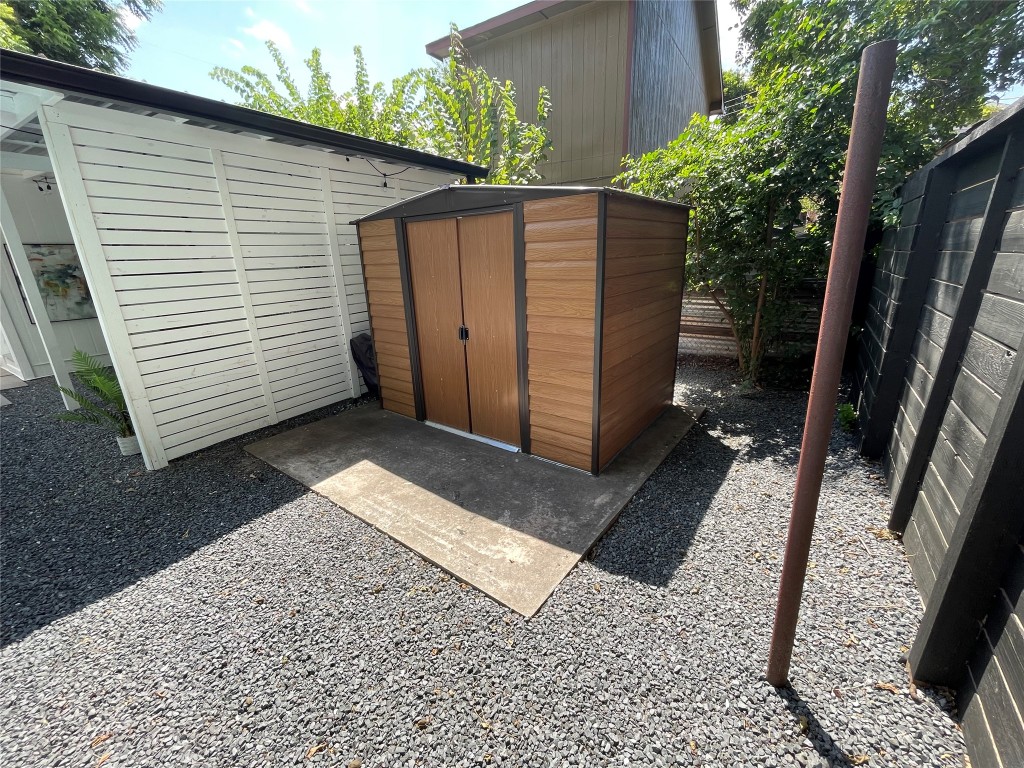 2402 Santa Rita Street Austin, TX 78702 - Photo 15 of 17 View of shed