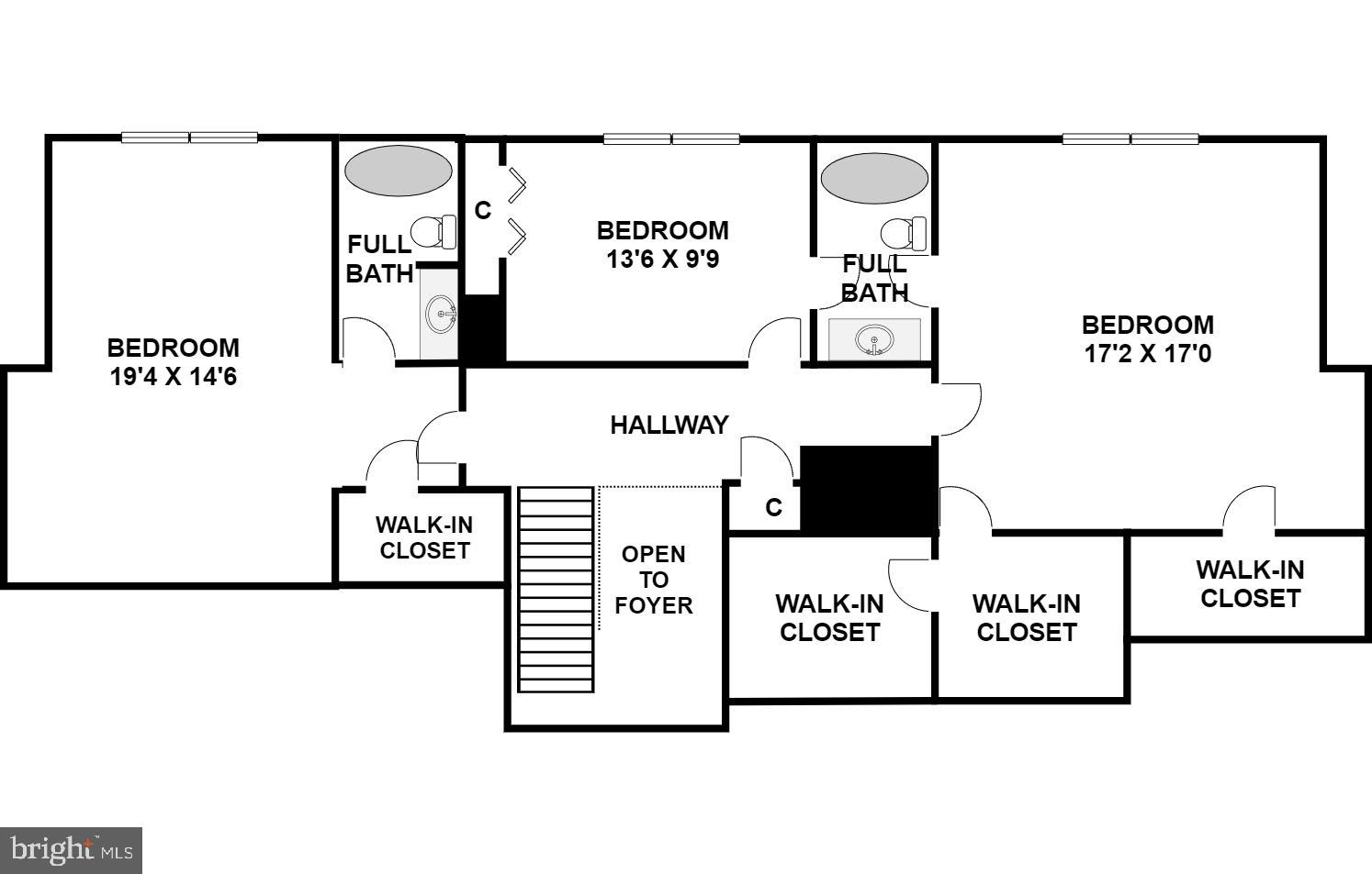 9501 Grover Road Gaithersburg, MD 20877 - Photo 56 of 57 Floor Plan - Upper Level