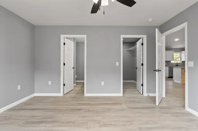 wooden floor and window in a room