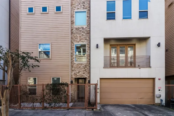 a front view of a house