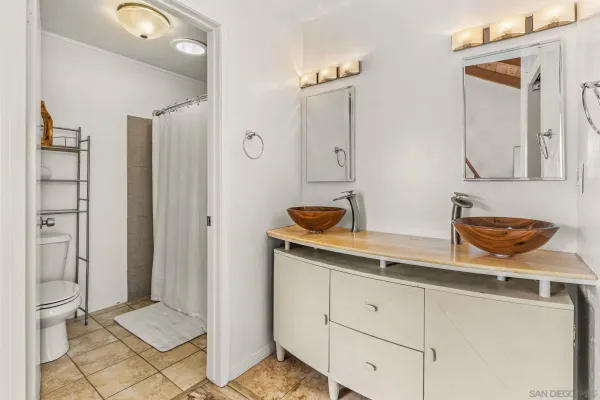 a close view of a closet