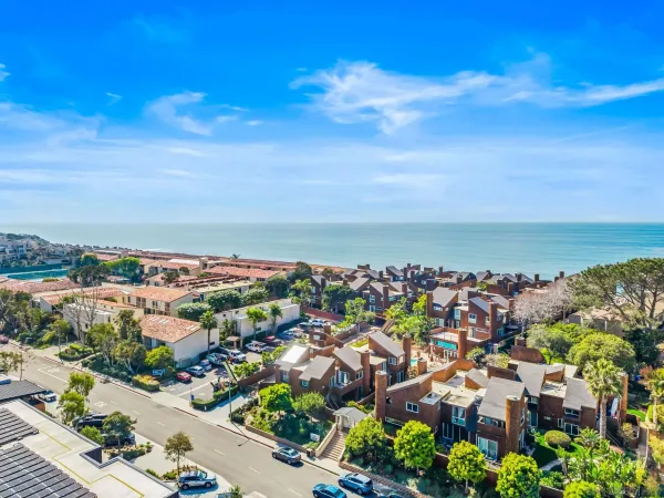 an aerial view of a city