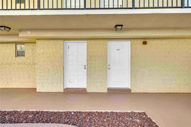 a view of front door