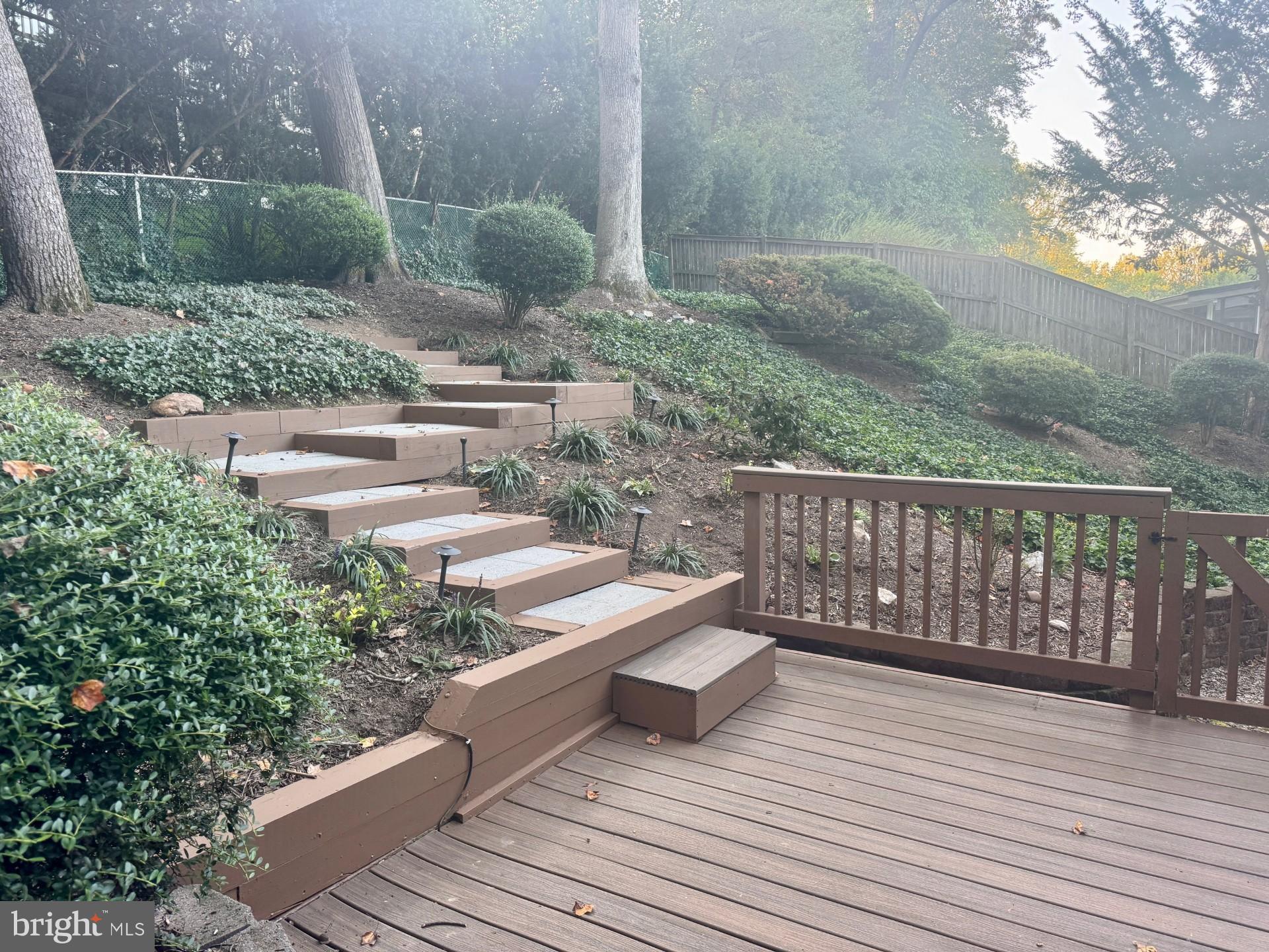 3312 Midland Road Fairfax, VA 22031 - Photo 4 of 12 Serene garden steps leading to lush greenery.
