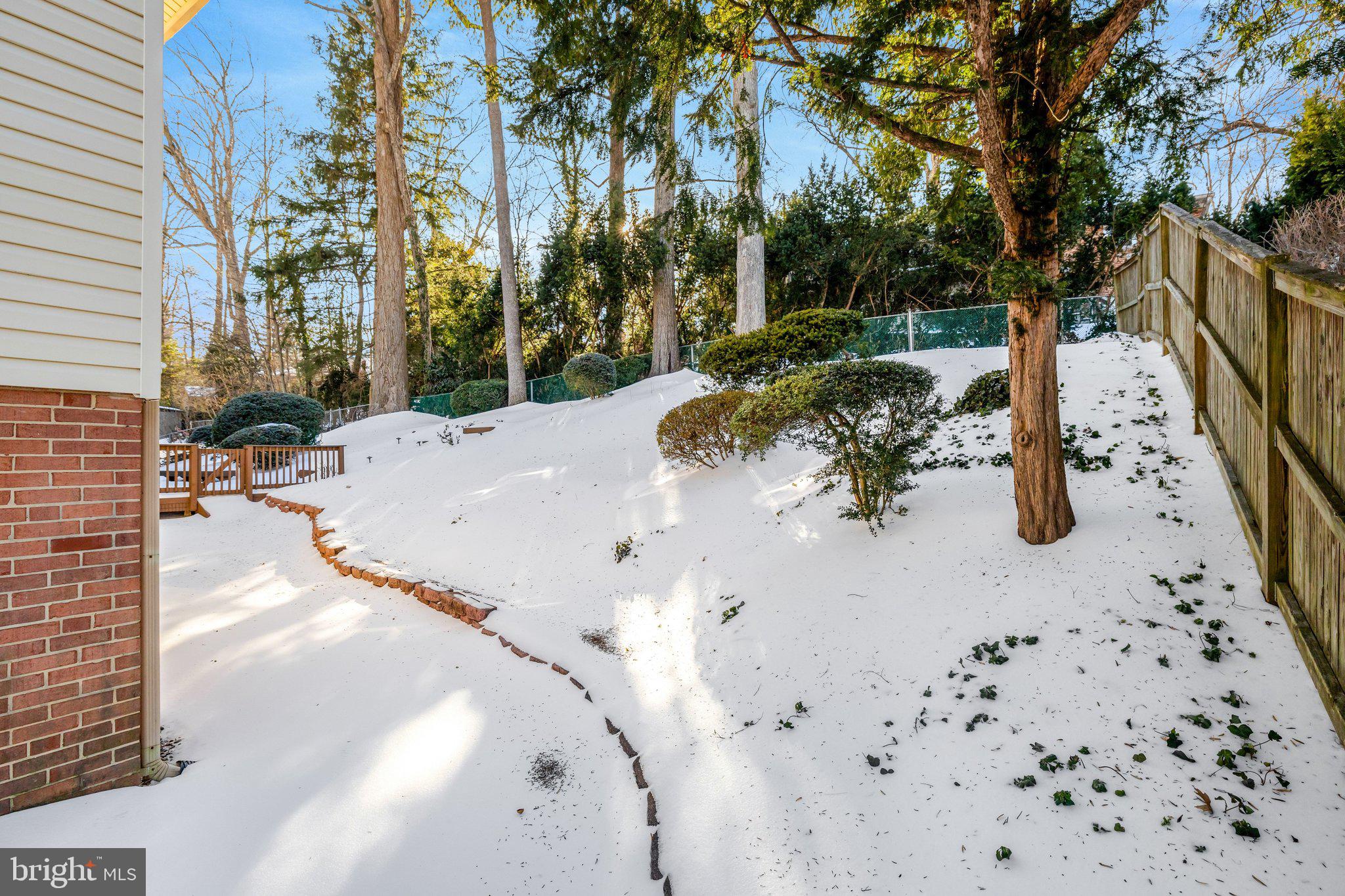 3312 Midland Road Fairfax, VA 22031 - Photo 57 of 61 Backyard post snow storm