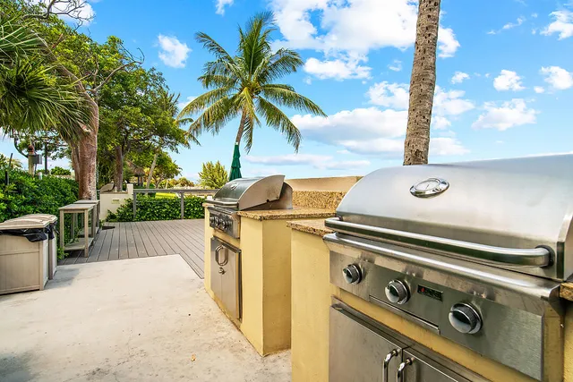 a view of a balcony with city view