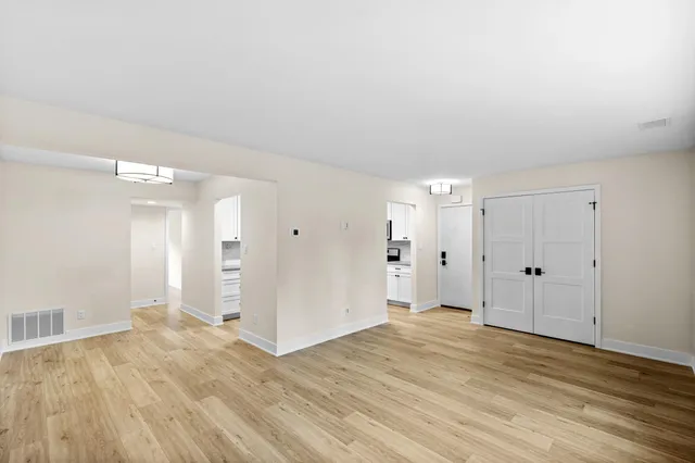 wooden floor in an empty room
