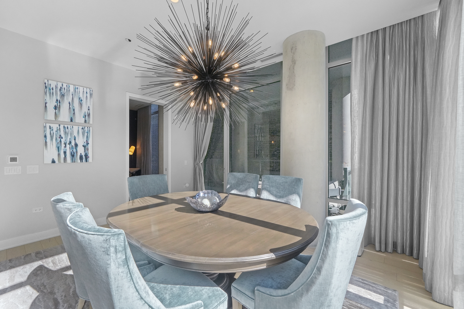 360 West Erie Street, Unit 3D Chicago, IL 60654 - Photo 18 of 52 a dining room with furniture and window