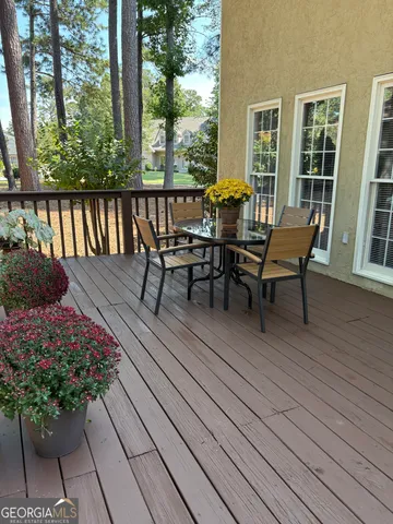 a view of a livingroom with wooden floor