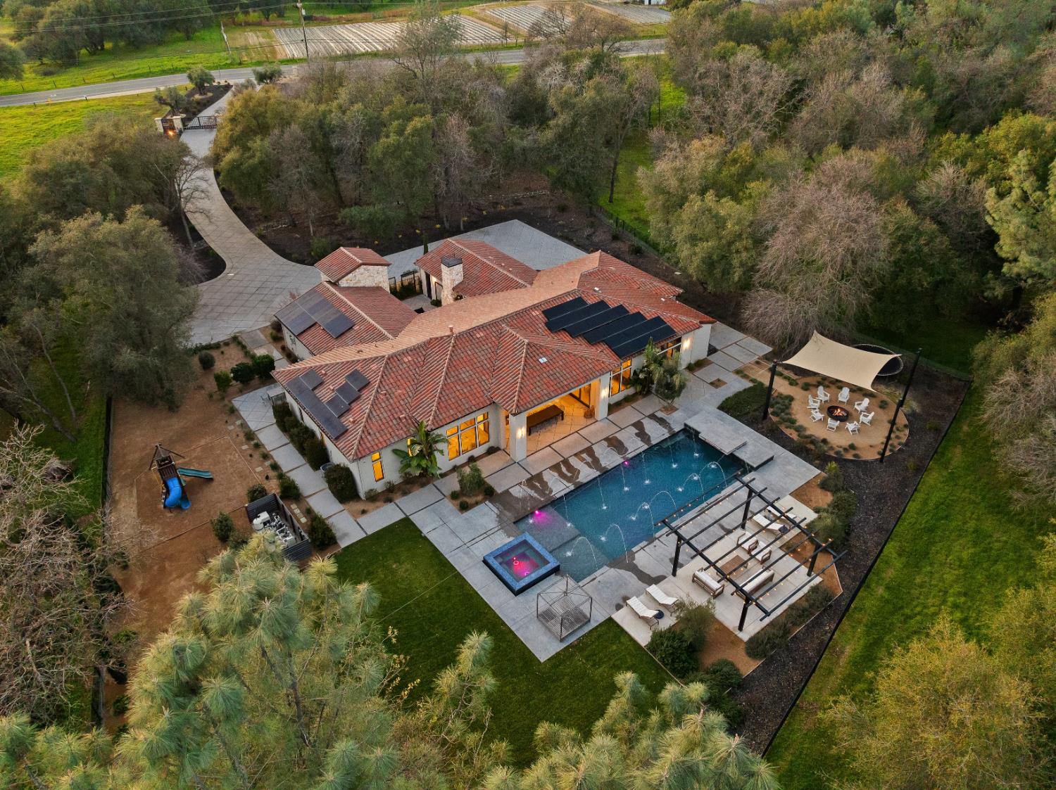 5331 Barton Road Loomis, CA 95650 - Photo 5 of 93 an aerial view of a house with a garden
