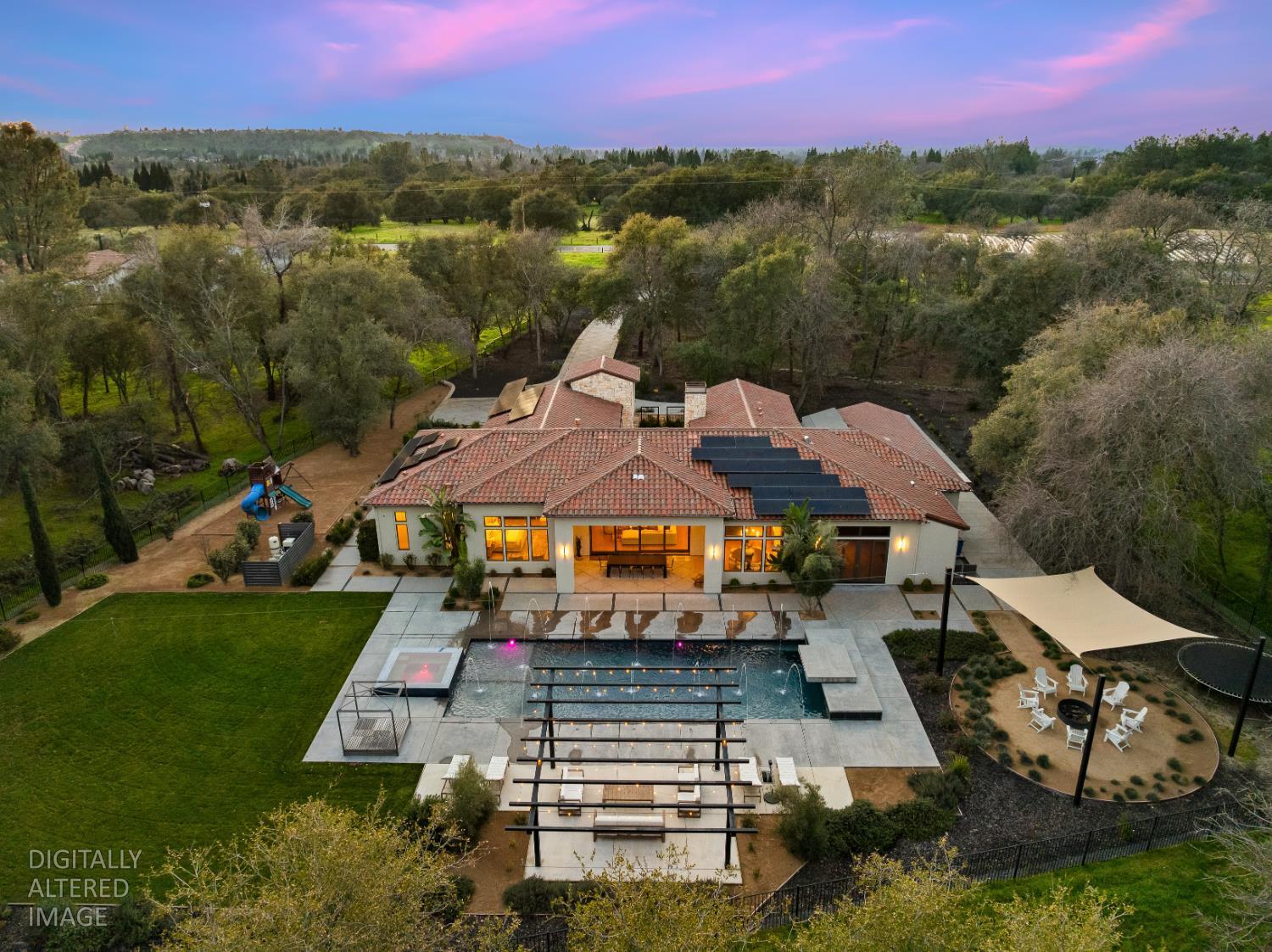 5331 Barton Road Loomis, CA 95650 - Photo 7 of 93 an aerial view of a house with a garden and lake view