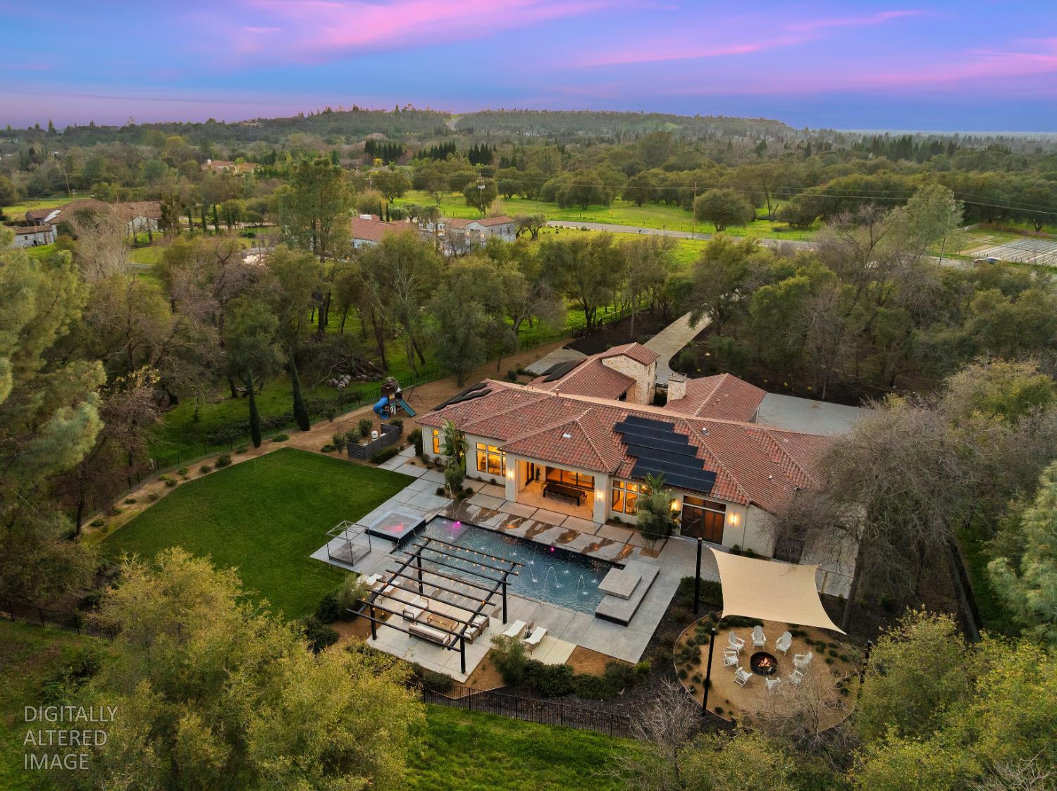 5331 Barton Road Loomis, CA 95650 - Photo 8 of 93 an aerial view of a house with a lake view