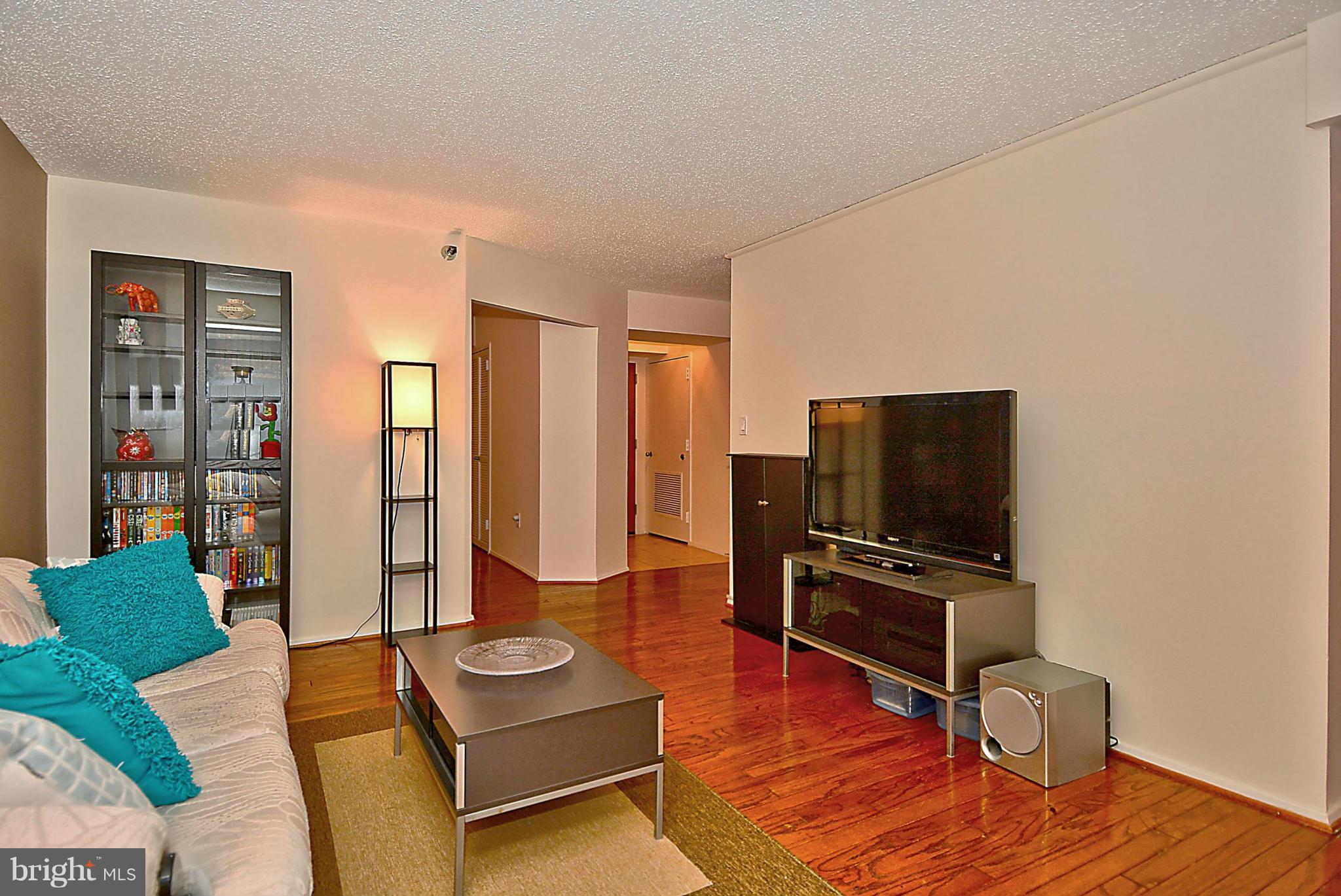1808 Old Meadow Road, Unit 217 McLean, VA 22102 - Photo 1 of 30 a living room with furniture and a flat screen tv